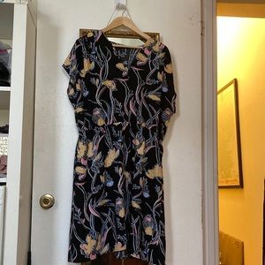 Black floral dress